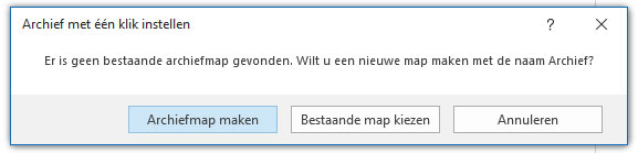 archiefbestand aanmaken in outlook